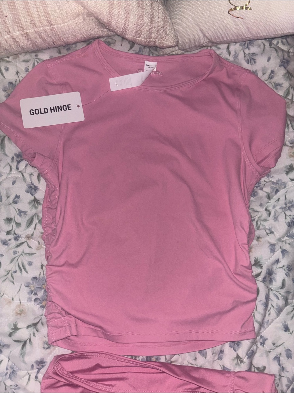 GoldHinge Pink Athletic Skirt Set - Picture 3 of 4